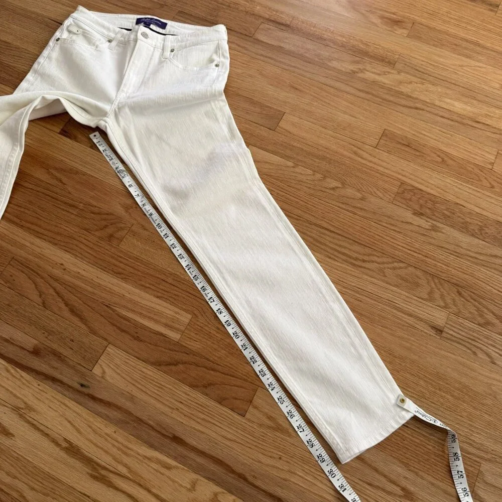 Ralph Lauren Purple Label Slim Fit 105 White Jeans - Picture 4 of 11